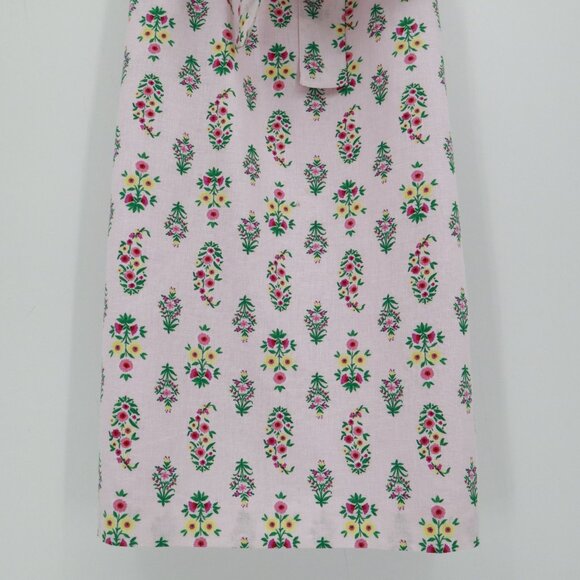 Ann Taylor Linen Sheath Dress Womens 4 Pink Twee Feminine Romantic Bloomcore - Picture 11 of 16